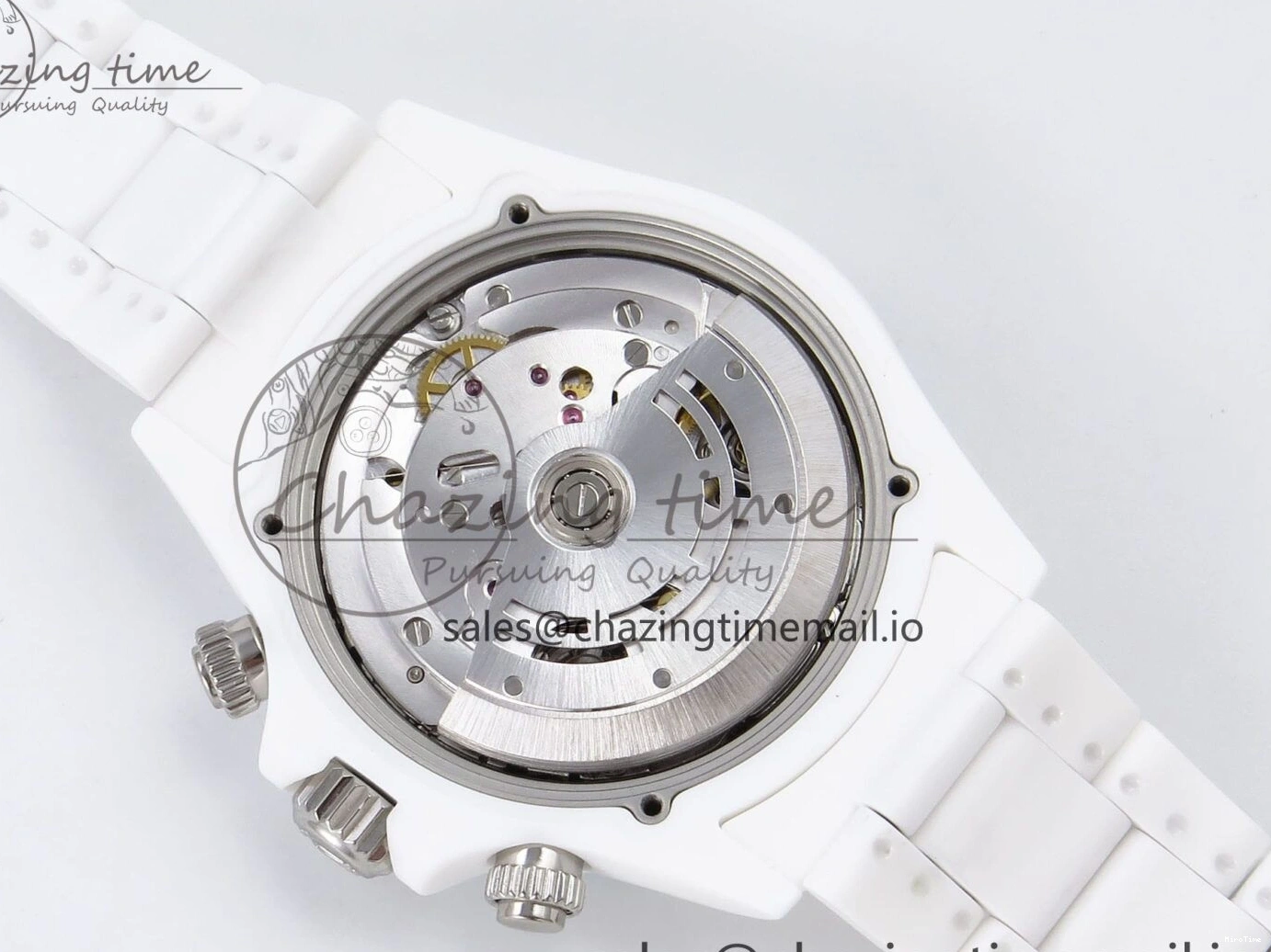 MiroTime 0202 Daytona AET White Ceramic Case and Bracelet Black Dial N6F Best Edition SA Seasonal 1195